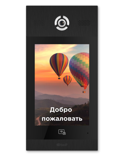 AA-14FB BLACK. Вызывная панель подъездного IP-домофона. BAS-IP в Черкесске