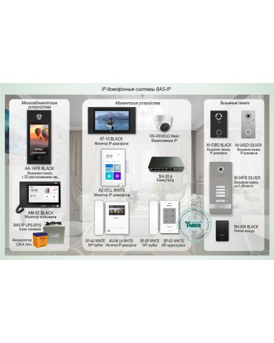 ДМФ-004. IP-домофонные системы BAS-IP. BAS-IP в Черкесске