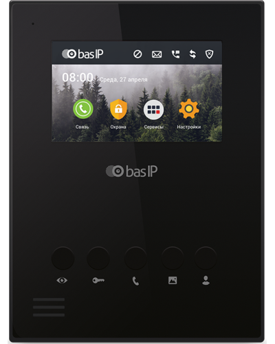 AU-04LA (AU-04L) BLACK. Монитор IP-домофона. BAS-IP в Черкесске