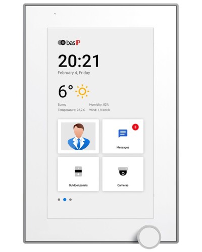AZ-07L WHITE. Монитор IP-видеодомофона цветной. BAS-IP в Черкесске