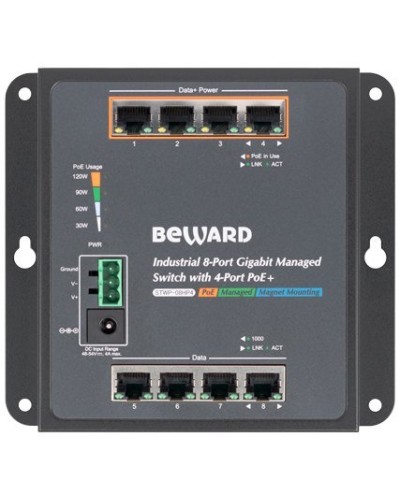 STWP-08HP4. Коммутатор 8-портовый. Beward в Черкесске