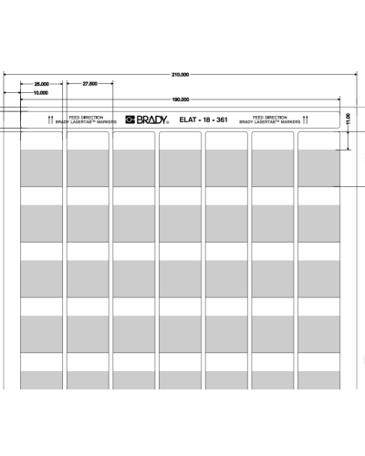 ELAT-18-361-2.5 (уп. 2500 шт.): Этикетка в Черкесске