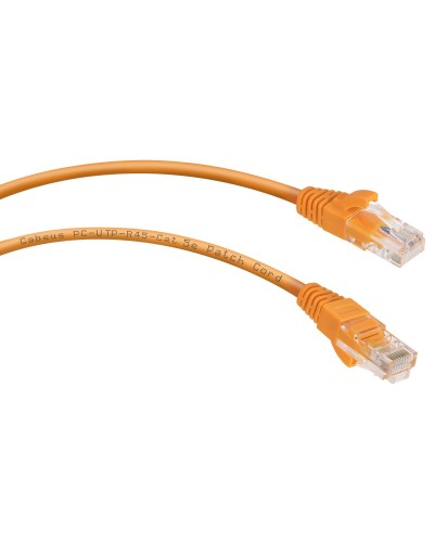 PC-UTP-RJ45-Cat.5e-0.5m-OR (7670c), оранжевый. Патч-корд медный. CABEUS в Черкесске