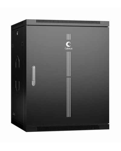 SH-05F-15U60/60m-R-BK (10746c). Шкаф телекоммуникационный 19 настенный 15U. CABEUS в Черкесске