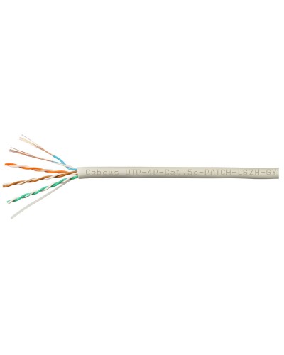 UTP-4P-Cat.5e-SOLID-LSZH-GY-LIGHT-100 (9996c-5). Кабель «витая пара» (LAN) для структурированных систем связи. CABEUS в Черкесске