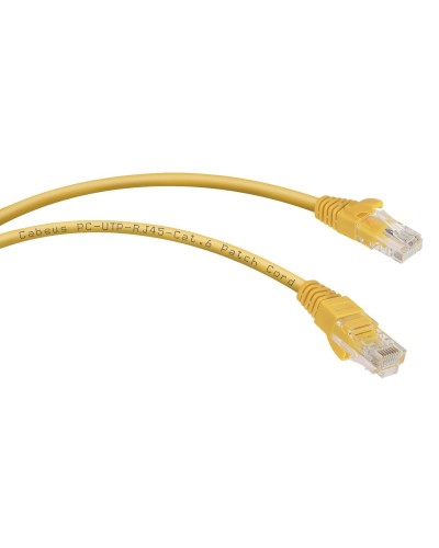 PC-UTP-RJ45-Cat.6-1.5m-YL (8706c), желтый. Патч-корд медный. CABEUS в Черкесске