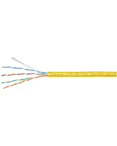 UTP-4P-Cat.5e-SOLID-LSZH-YL (9780c). Кабель «витая пара» (LAN) для структурированных систем связи. CABEUS в Черкесске