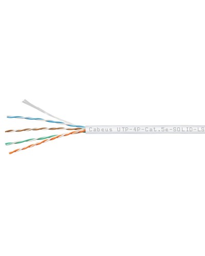 UTP-4P-Cat.5e-SOLID-LSZH-WH (9782c). Кабель «витая пара» (LAN) для структурированных систем связи. CABEUS в Черкесске