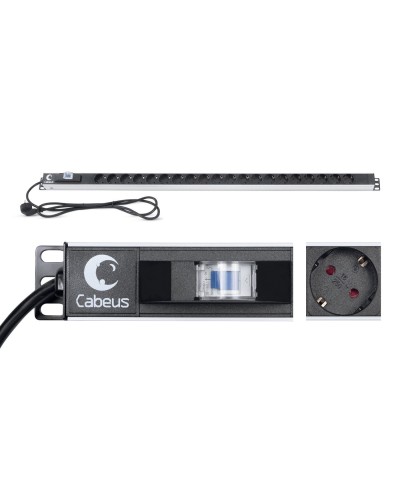 PDU-16-20S-B (9551c). Блок розеток. CABEUS в Черкесске
