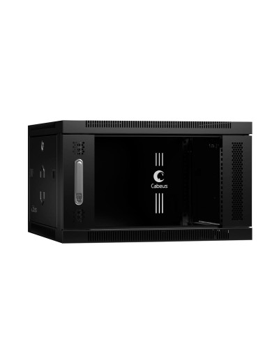 SH-05F-6U60/45-BK (8598c). Шкаф телекоммуникационный 19 настенный 6U. CABEUS в Черкесске