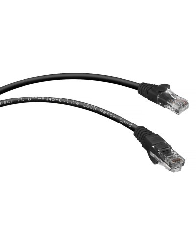 PC-UTP-RJ45-Cat.5e-0.15m-BK-LSZH (9534c), чёрный. Патч-корд медный. CABEUS в Черкесске