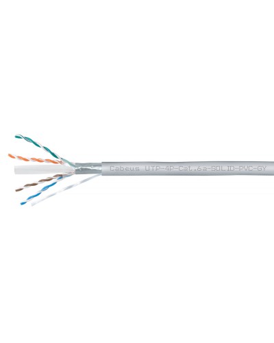 UTP-4P-Cat.6a-SOLID-PVC-GY (11373c). Кабель «витая пара» (LAN) для структурированных систем связи. CABEUS в Черкесске