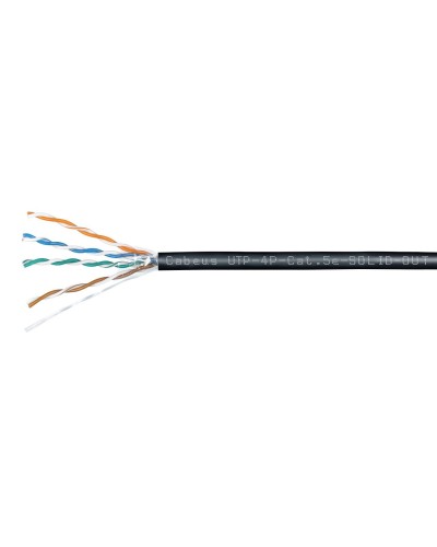 UTP-4P-Cat.5e-SOLID-OUT-LSZH-UV (7172c). Кабель «витая пара» (LAN) для структурированных систем связи. CABEUS в Черкесске