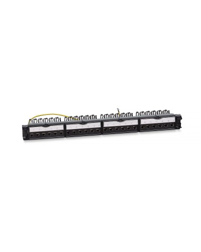 PL-24-KJ-RJ45-Cat.6-SH-180T (11833c): Патч-панель 19" (1U), 24 порта RJ-45, категория 6, полностью экранированная в Черкесске