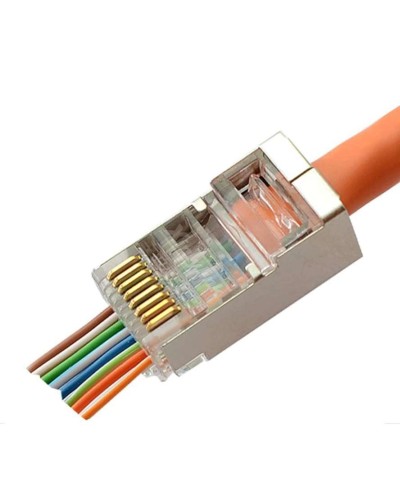 8P8C-SH-C6-FC (100 шт) (10797c). Разъем RJ-45. CABEUS в Черкесске