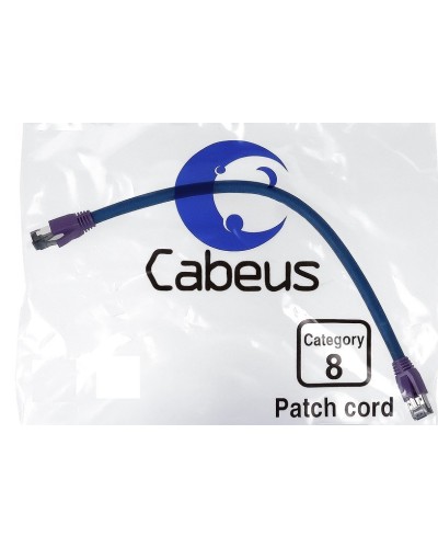 PC-SSTP-RJ45-Cat.8-1m-LSZH (9701c), серый. Патч-корд медный. CABEUS в Черкесске