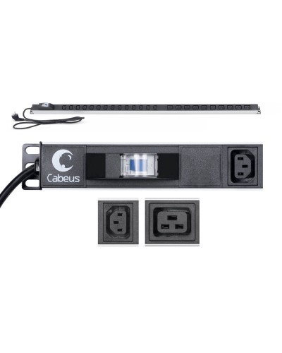 PDU-16-14C13-10C19-B-C14 (9553c). Блок розеток. CABEUS в Черкесске