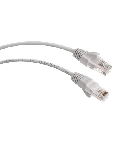 PC-UTP-RJ45-Cat.5e-2m (7213c), серый. Патч-корд медный. CABEUS в Черкесске