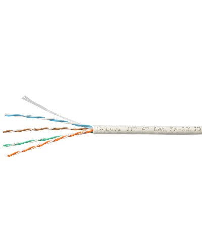 UTP-4P-Cat.5e-SOLID-LSZH-GY-LIGHT (9996c). Кабель «витая пара» (LAN) для структурированных систем связи. CABEUS в Черкесске