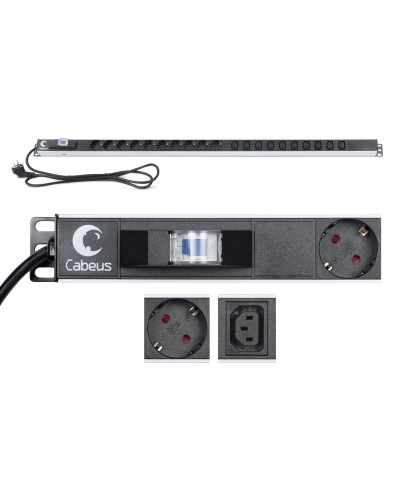 PDU-16-10S-10C13-B (9552c). Блок розеток. CABEUS в Черкесске