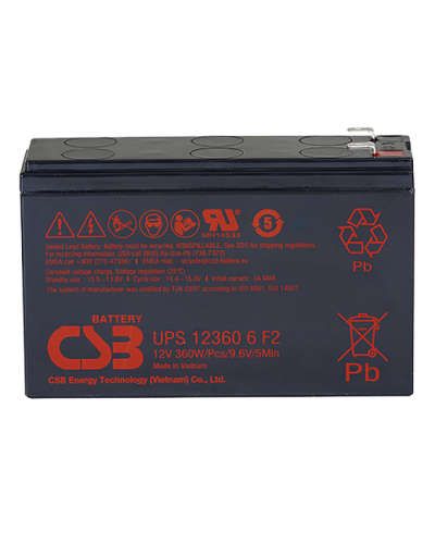 CSB UPS 123606. Аккумулятор герметичный свинцово-кислотный. CSB в Черкесске