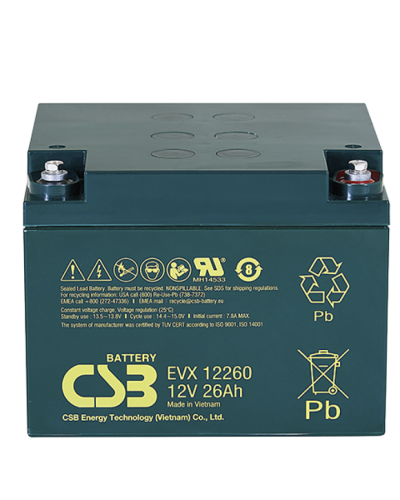 CSB EVX 12260. Аккумулятор герметичный свинцово-кислотный. CSB в Черкесске