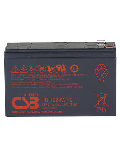 CSB HR 1224W F2 F1. Аккумулятор герметичный свинцово-кислотный. CSB в Черкесске