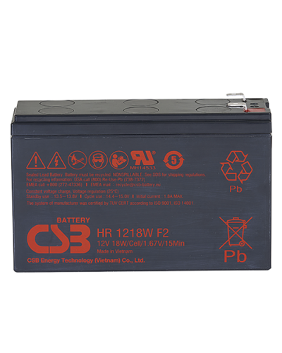 CSB HR 1218W. Аккумулятор герметичный свинцово-кислотный. CSB в Черкесске