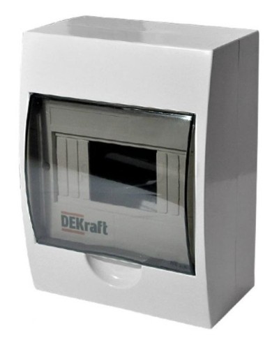 ЩРН-П-6 IP41 настенный (31009DEK). Щиток модульный с прозрачной дверцей. DEKraft в Черкесске