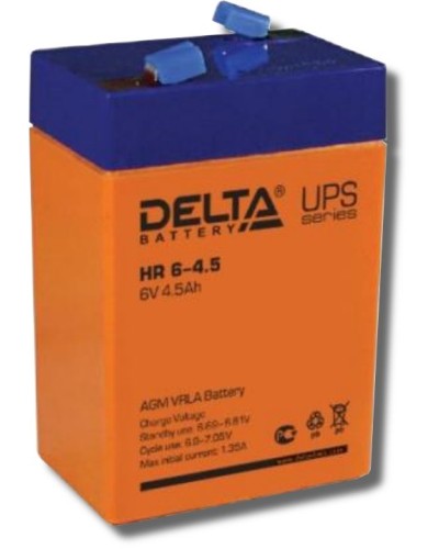 Delta HR 6-4.5. Аккумулятор герметичный свинцово-кислотный. Delta в Черкесске