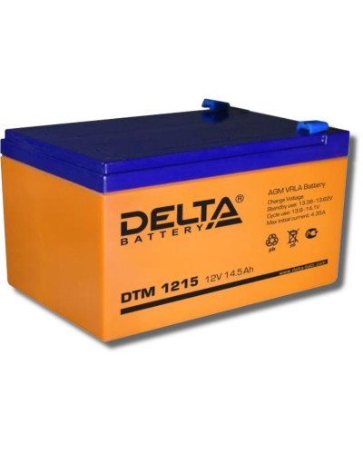 Delta DTM 1215. Аккумулятор герметичный свинцово-кислотный. Delta в Черкесске