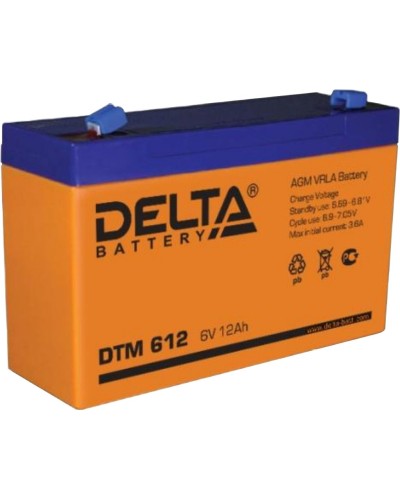 Delta DTM 612. Аккумулятор герметичный свинцово-кислотный. Delta в Черкесске