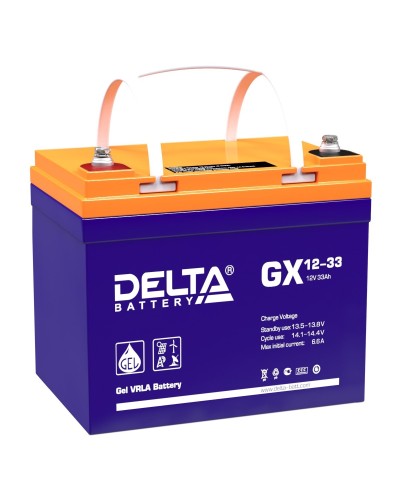 Delta GX 12-33. Аккумулятор герметичный свинцово-кислотный. Delta в Черкесске