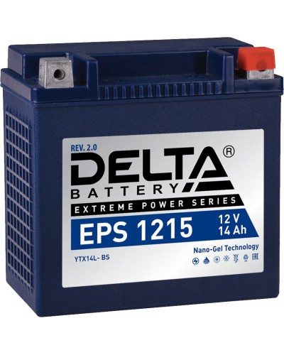 Delta EPS 1215. Аккумулятор герметичный свинцово-кислотный стартерный. Delta в Черкесске