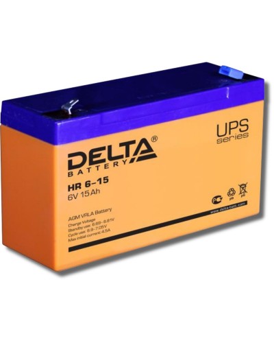 Delta HR 6-15. Аккумулятор герметичный свинцово-кислотный. Delta в Черкесске