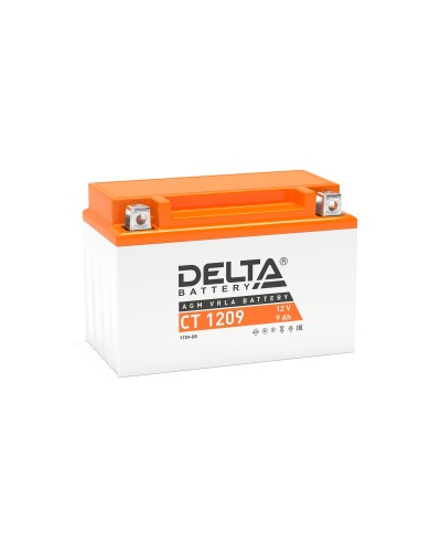 Delta CT 1209. Аккумулятор герметичный свинцово-кислотный стартерный. Delta в Черкесске