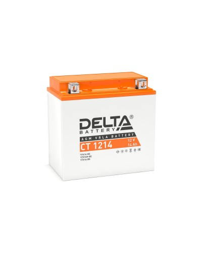 Delta CT 1214. Аккумулятор герметичный свинцово-кислотный стартерный. Delta в Черкесске