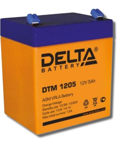 Delta DTM 1205. Аккумулятор герметичный свинцово-кислотный. Delta в Черкесске