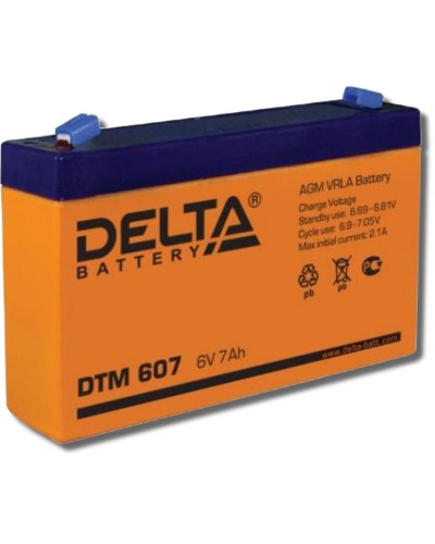 Delta DTM 607. Аккумулятор герметичный свинцово-кислотный. Delta в Черкесске
