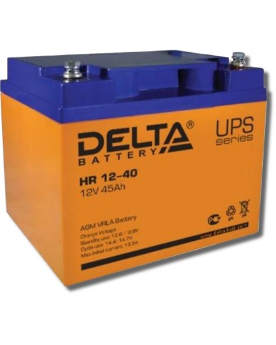 Delta HR 12-40. Аккумулятор герметичный свинцово-кислотный. Delta в Черкесске