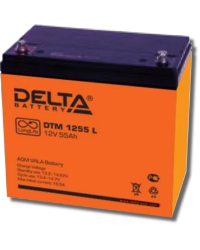 Delta DTM 1255 L. Аккумулятор герметичный свинцово-кислотный. Delta в Черкесске