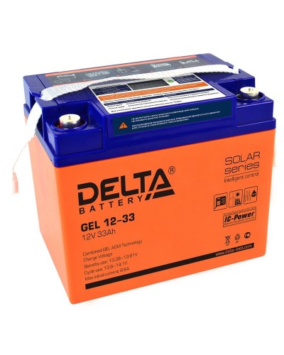 Delta GEL 12-33. Аккумулятор герметичный свинцово-кислотный. Delta в Черкесске