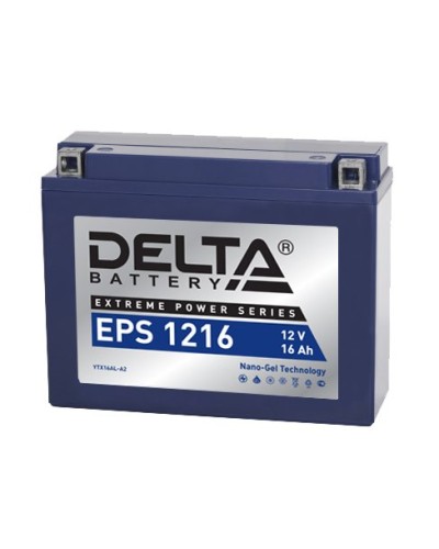 Delta EPS 1216. Аккумулятор герметичный свинцово-кислотный стартерный. Delta в Черкесске