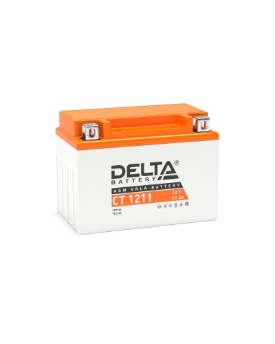 Delta CT 1211. Аккумулятор герметичный свинцово-кислотный стартерный. Delta в Черкесске