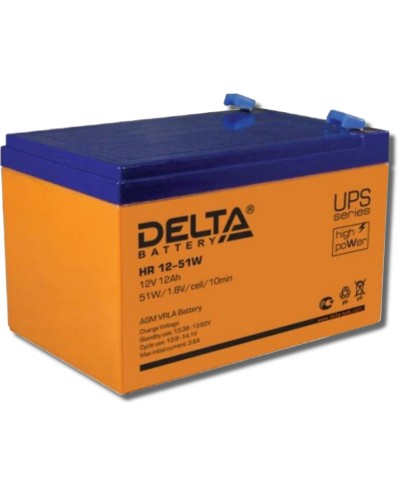 Delta HR 12-51 W. Аккумулятор герметичный свинцово-кислотный. Delta в Черкесске
