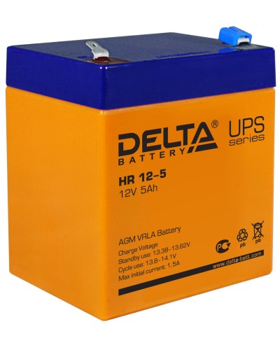 Delta HR 12-5. Аккумулятор герметичный свинцово-кислотный. Delta в Черкесске