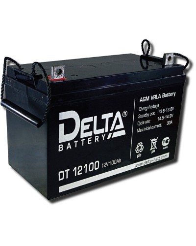 Delta DT 12100. Аккумулятор герметичный свинцово-кислотный. Delta в Черкесске