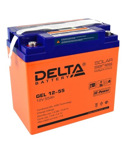 Delta GEL 12-55. Аккумулятор герметичный свинцово-кислотный. Delta в Черкесске