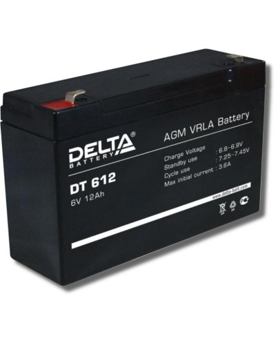 Delta DT 612. Аккумулятор герметичный свинцово-кислотный. Delta в Черкесске
