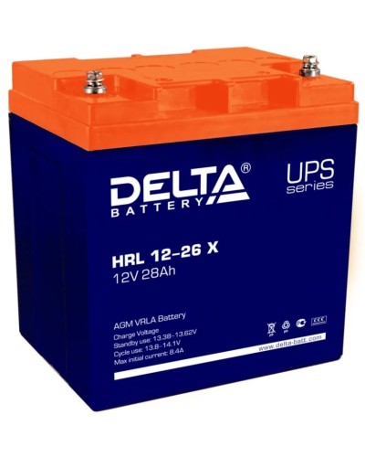 Delta HRL 12-26 X. Аккумулятор герметичный свинцово-кислотный. Delta в Черкесске